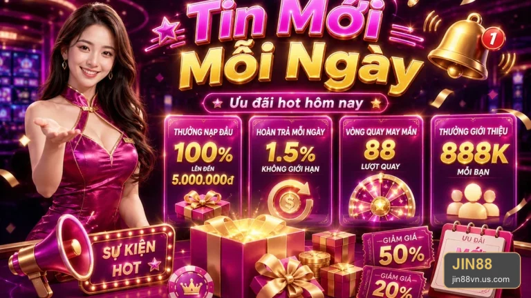 Khuyến mãi JIN88: Tin mới, ưu đãi và điều kiện nhận thưởng cần lưu trước khi tham gia – jin88vn.us.com